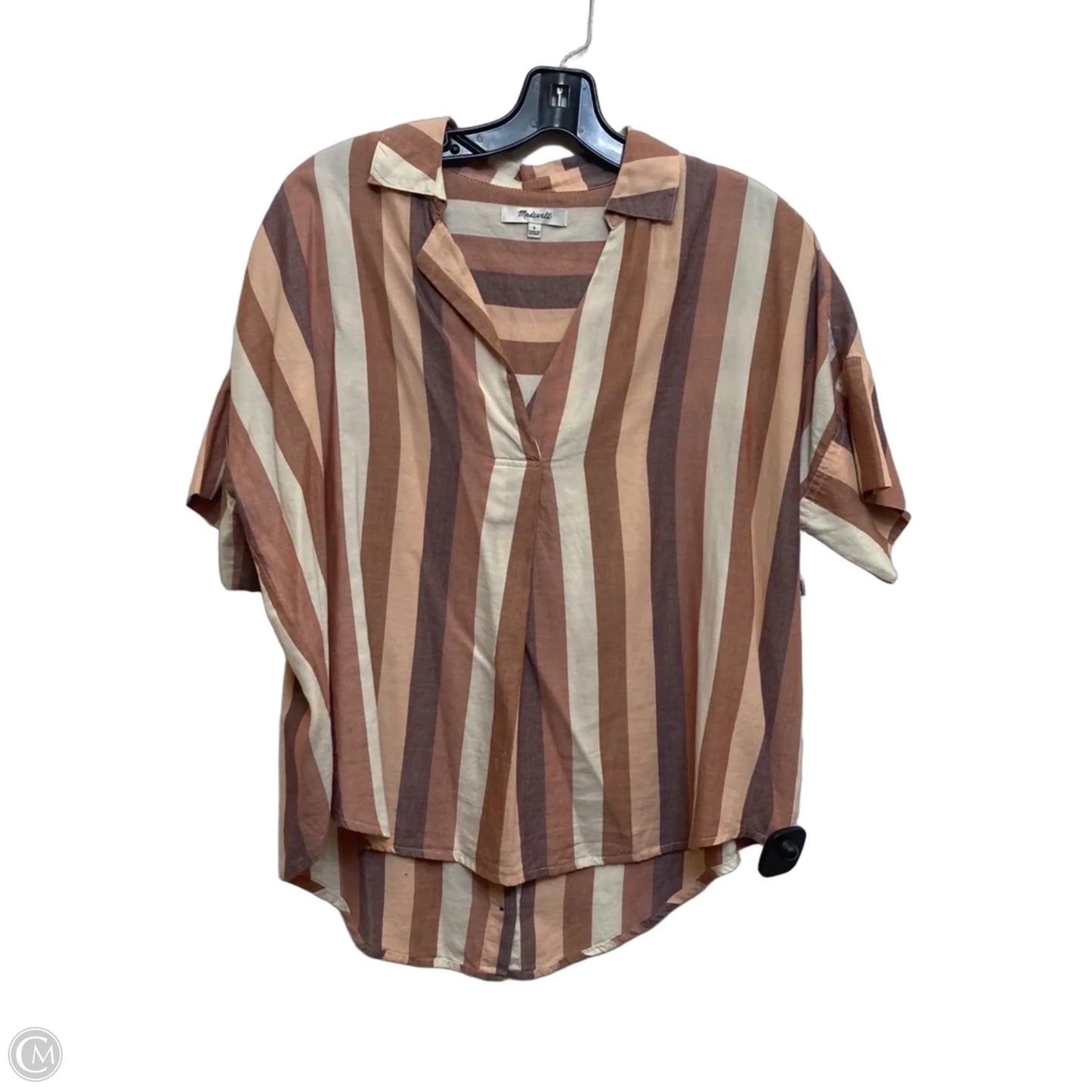 Top Short Sleeve By Madewell In Brown, Size: S