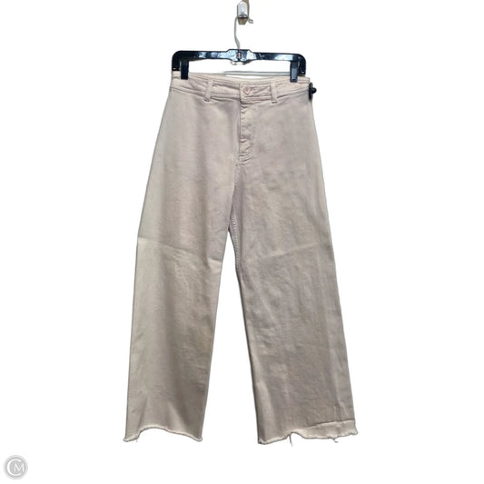 Jeans Wide Leg By Miou Muse In Pink Denim, Size: L