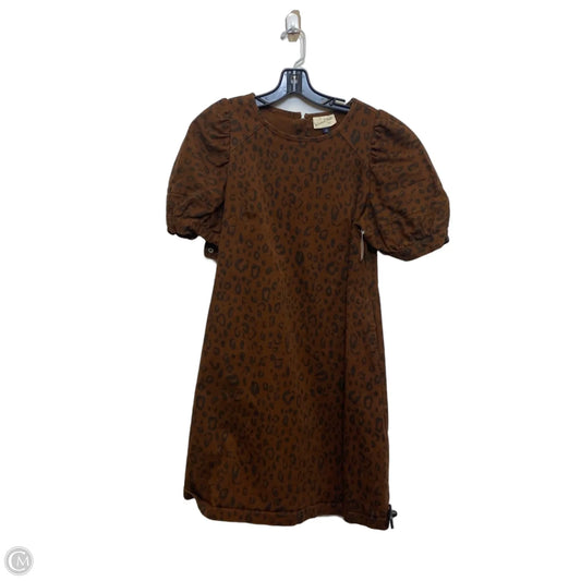 Dress Casual Short By Universal Thread In Brown Denim, Size: S