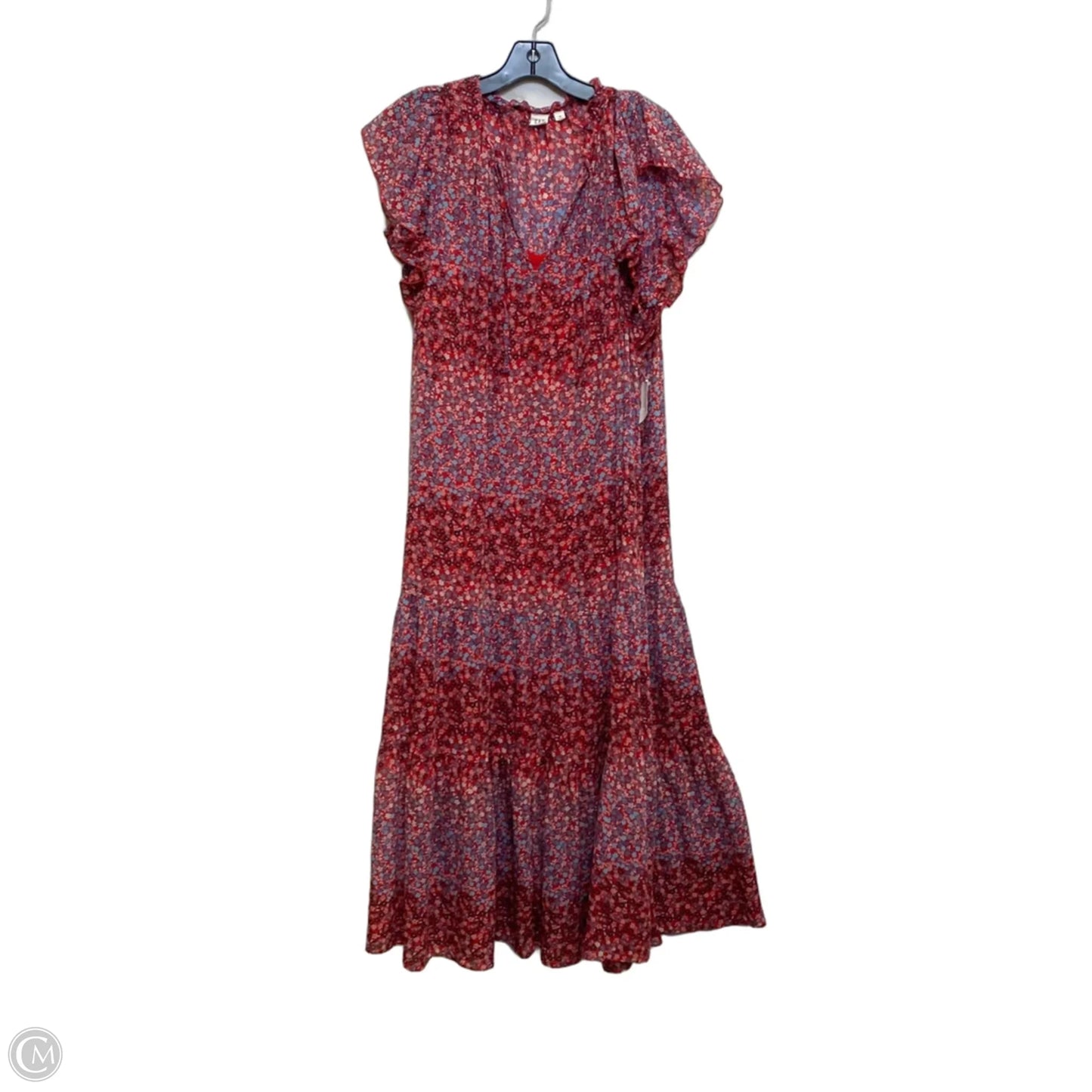 Dress Casual Maxi By Gap In Blue & Red, Size: M