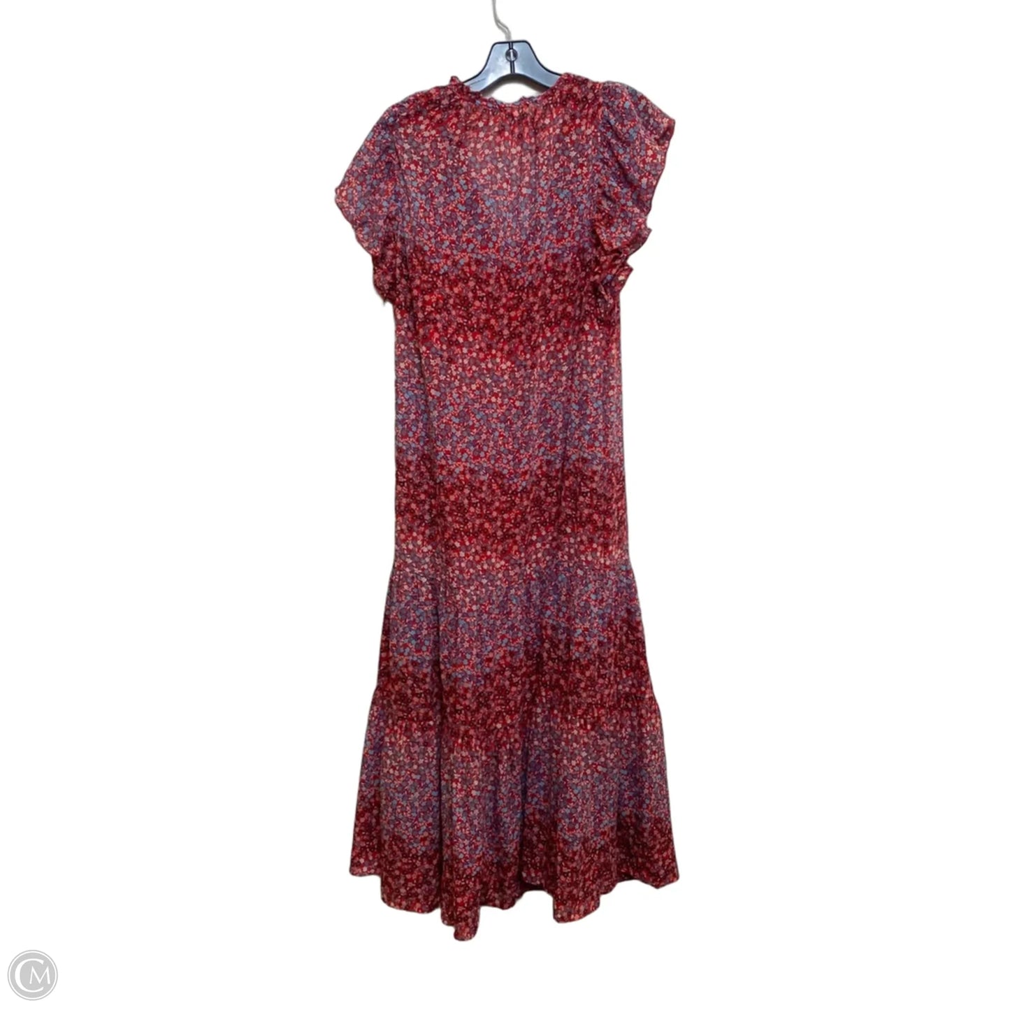 Dress Casual Maxi By Gap In Blue & Red, Size: M