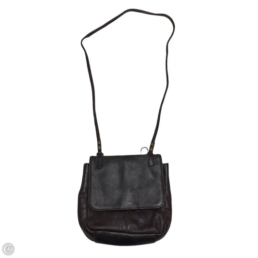 Crossbody Leather By Fossil, Size: Small