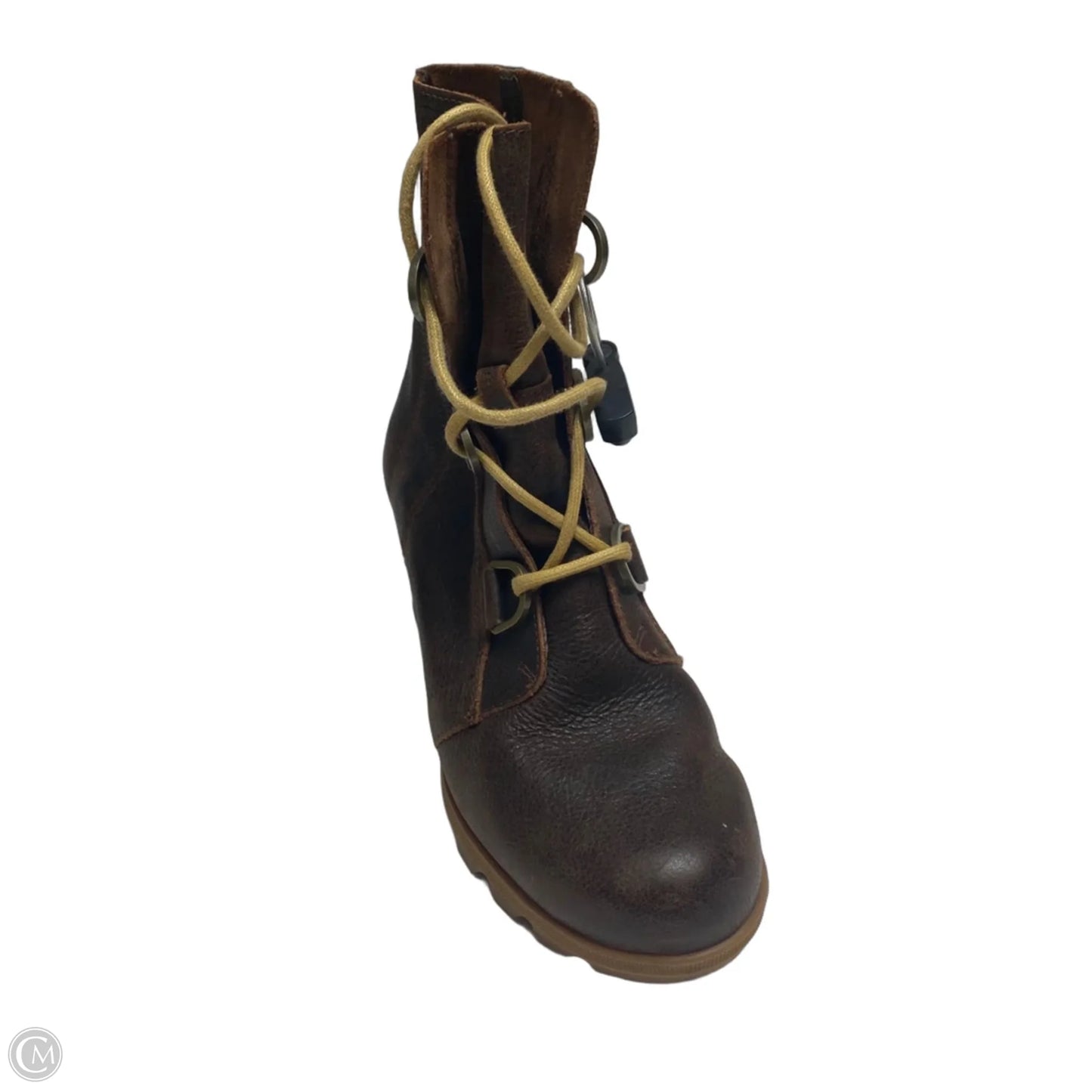 Boots Ankle Heels By Sorel In Brown, Size: 9