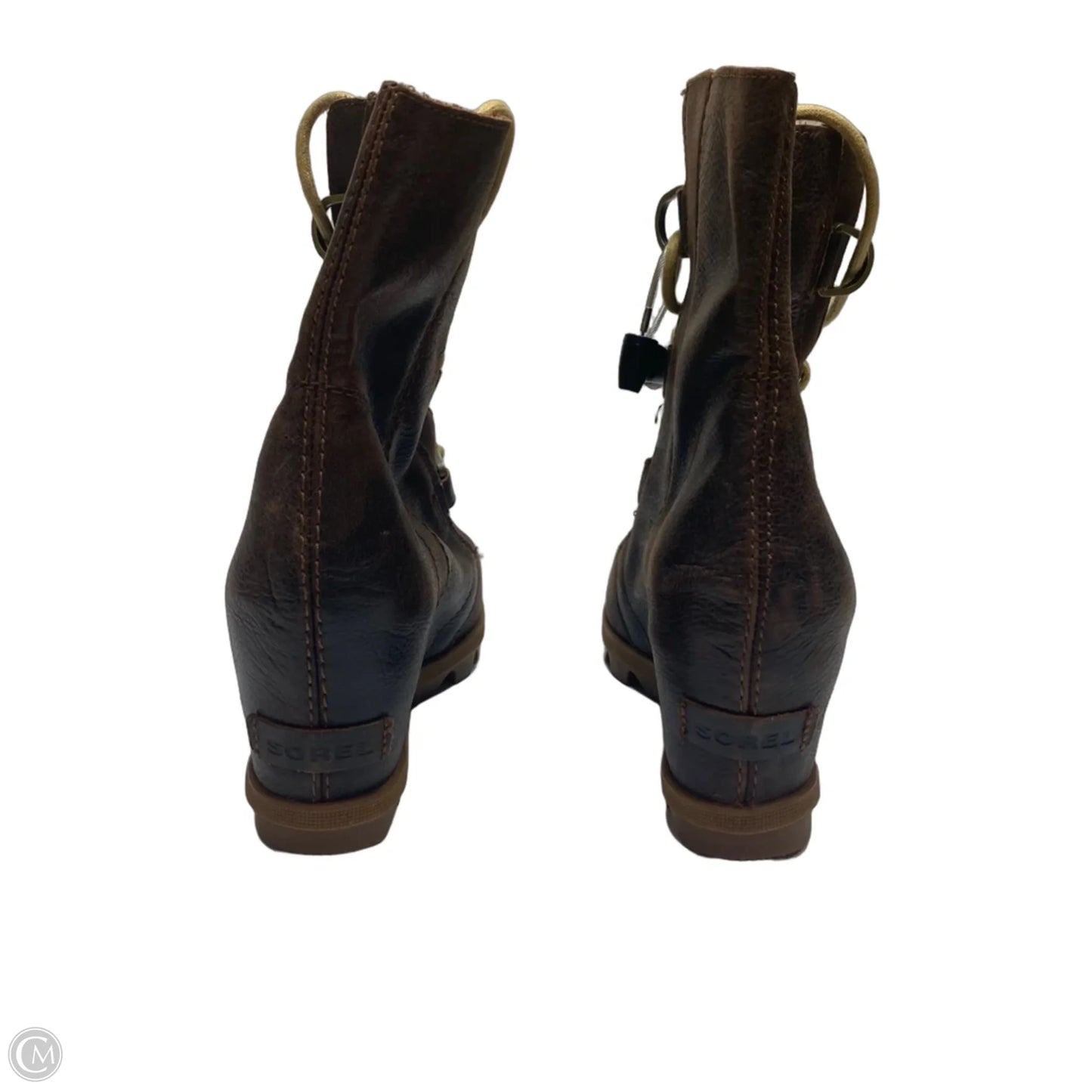 Boots Ankle Heels By Sorel In Brown, Size: 9