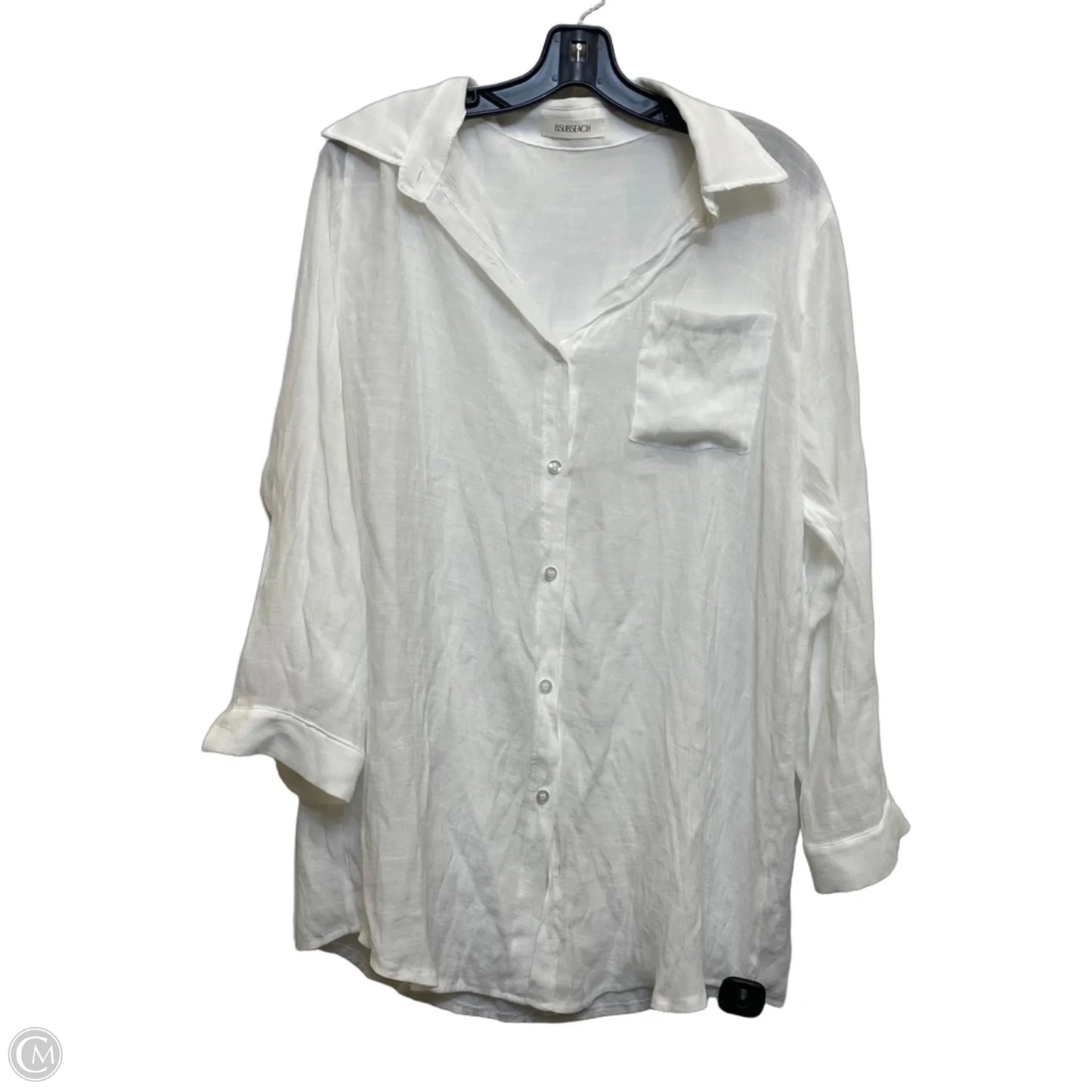 Top Long Sleeve By BSUBSEACH In White, Size: Osfm