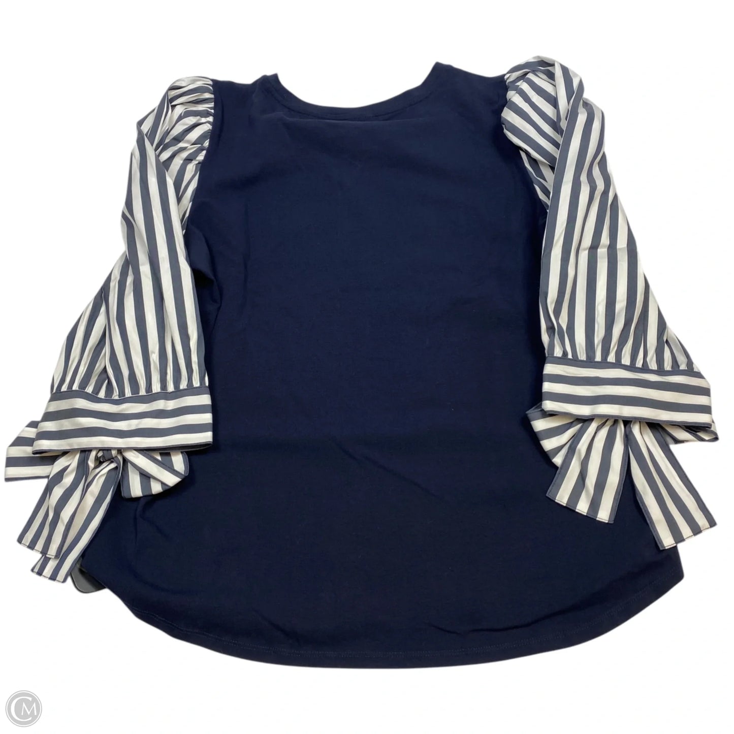 Top 3/4 Sleeve By Chicos In Navy, Size: L