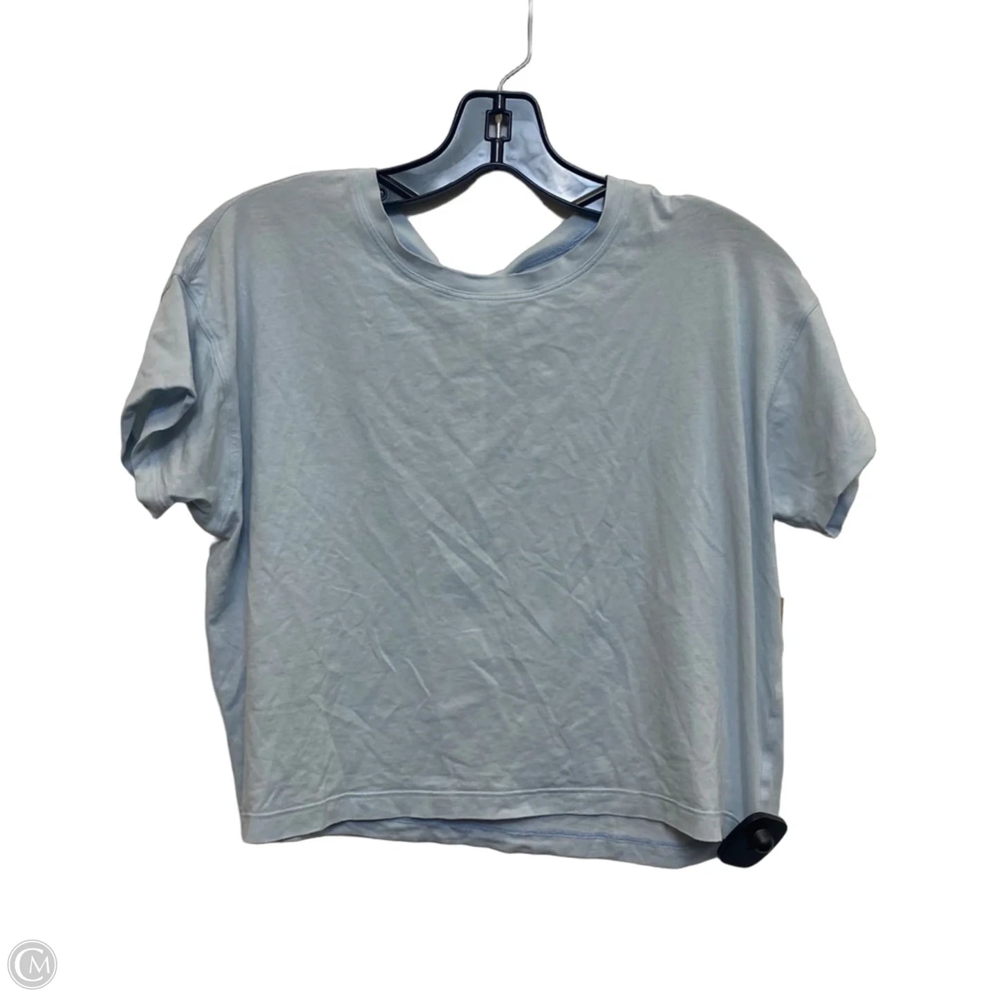 Athletic Top Short Sleeve Designer By Lululemon In Blue, Size: S