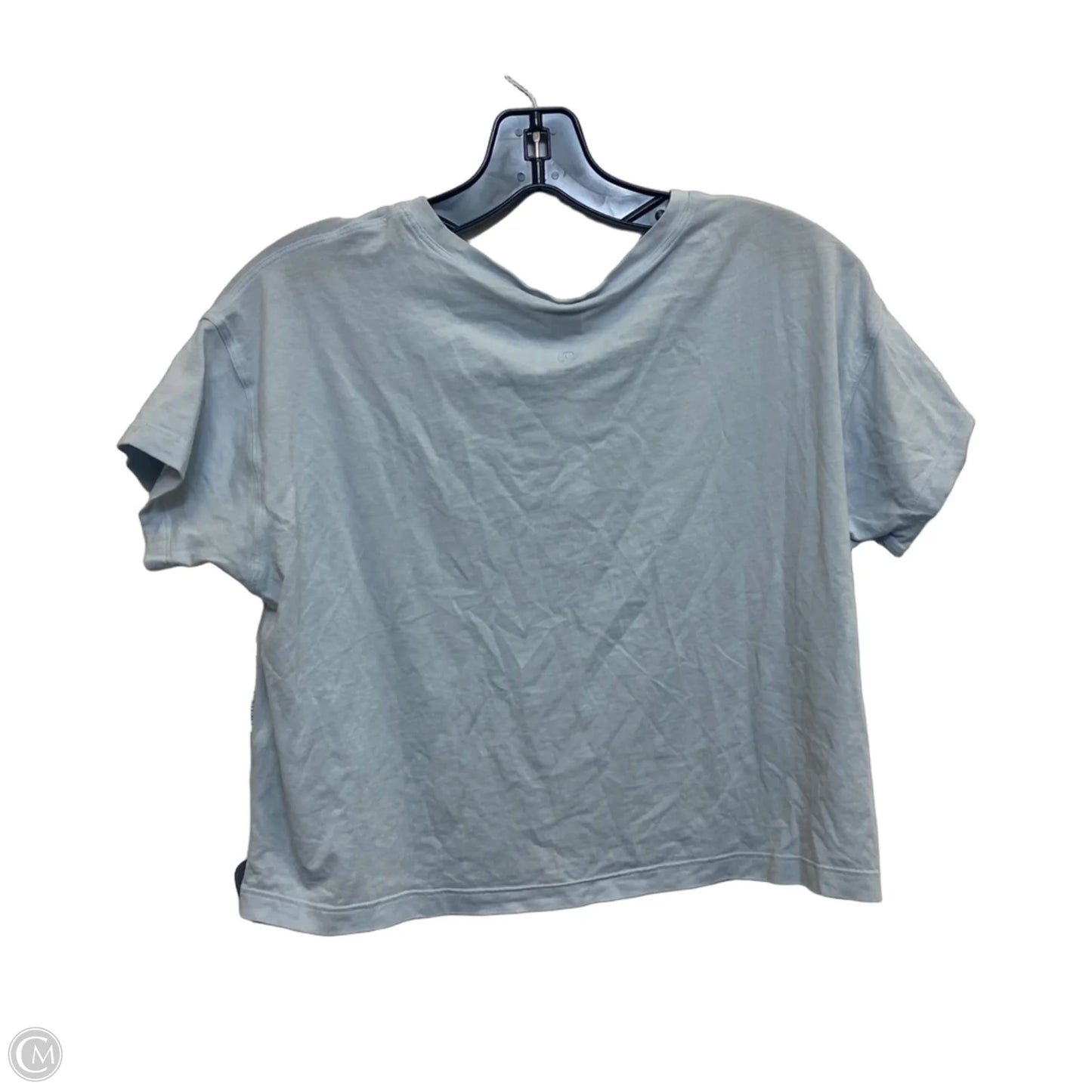 Athletic Top Short Sleeve Designer By Lululemon In Blue, Size: S