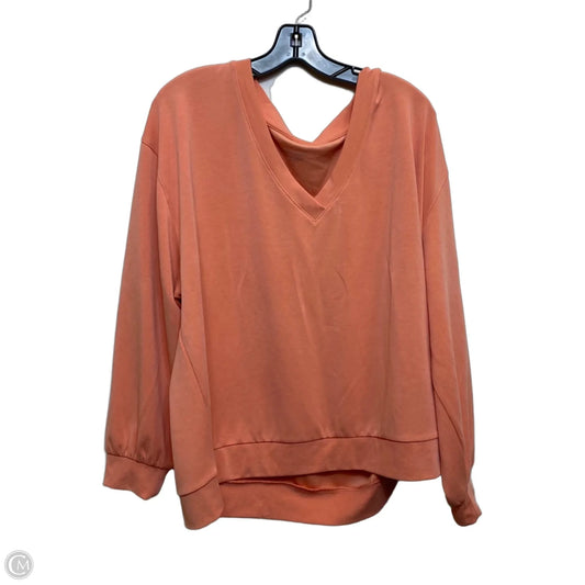Athletic Sweatshirt Crewneck By Athleta In Orange, Size: 1x