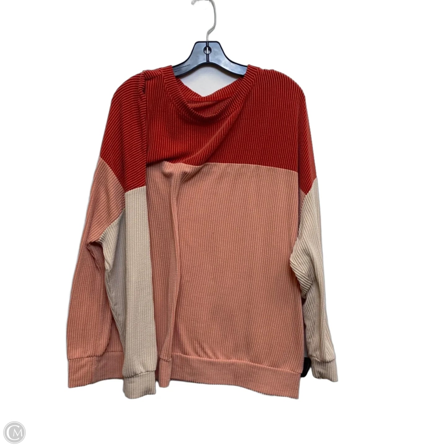 Top Long Sleeve By Cmf In Orange, Size: 2x