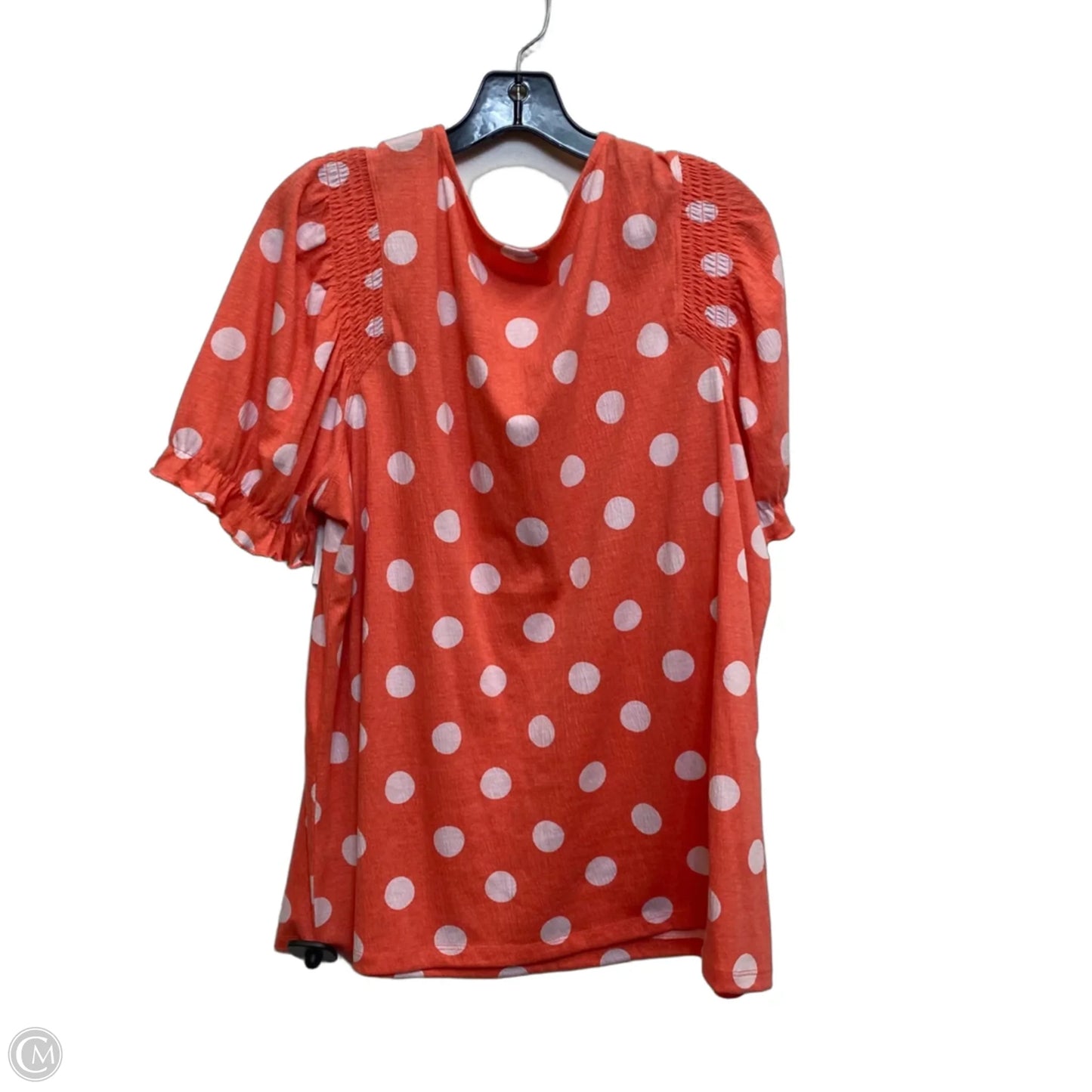 Top Short Sleeve By Cato In Orange, Size: 1x