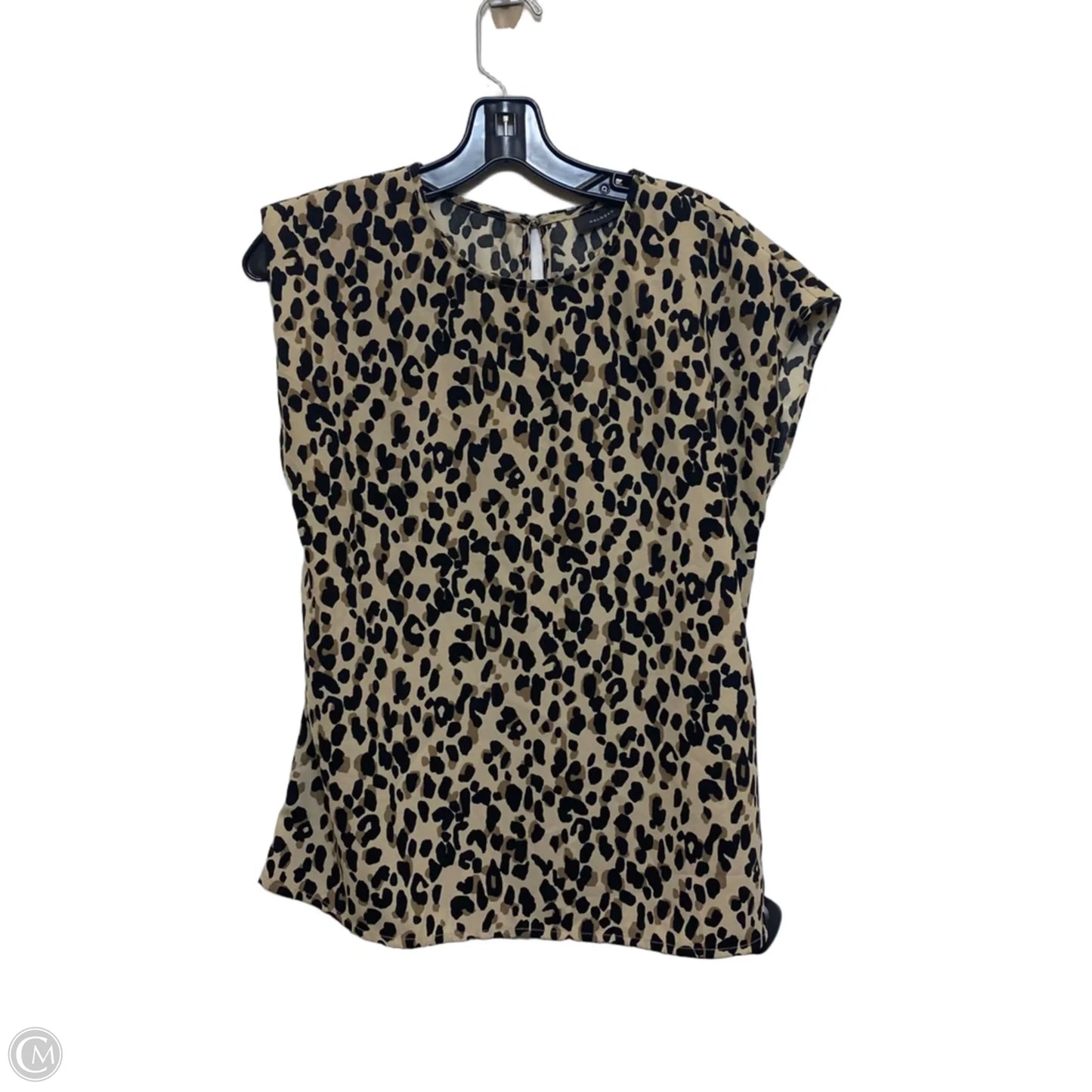 Top Short Sleeve By Halogen In Brown, Size: Xs