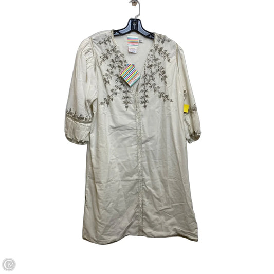Dress Casual Short By Gretchen Scott In White, Size: 2x