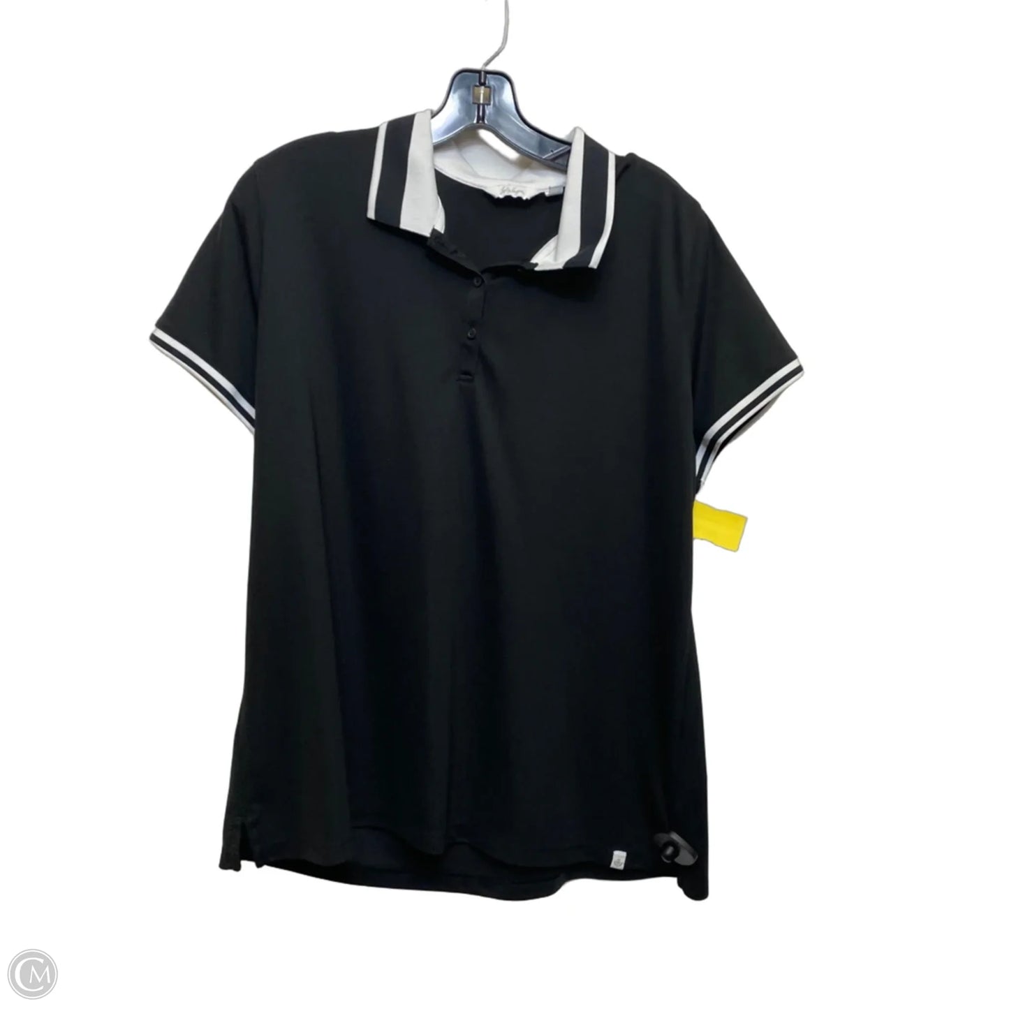 Athletic Top Short Sleeve By Lady Hagen In Black, Size: Xxl