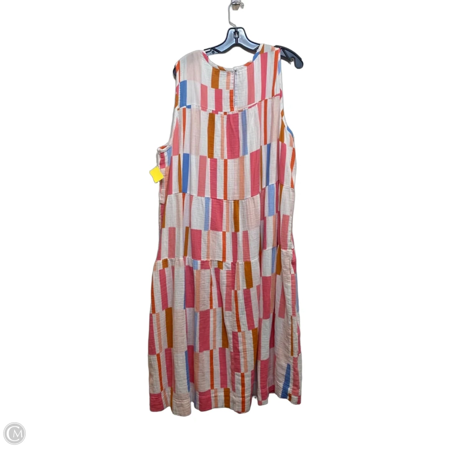 Dress Casual Midi By Lane Bryant In Pink & White, Size: 4x