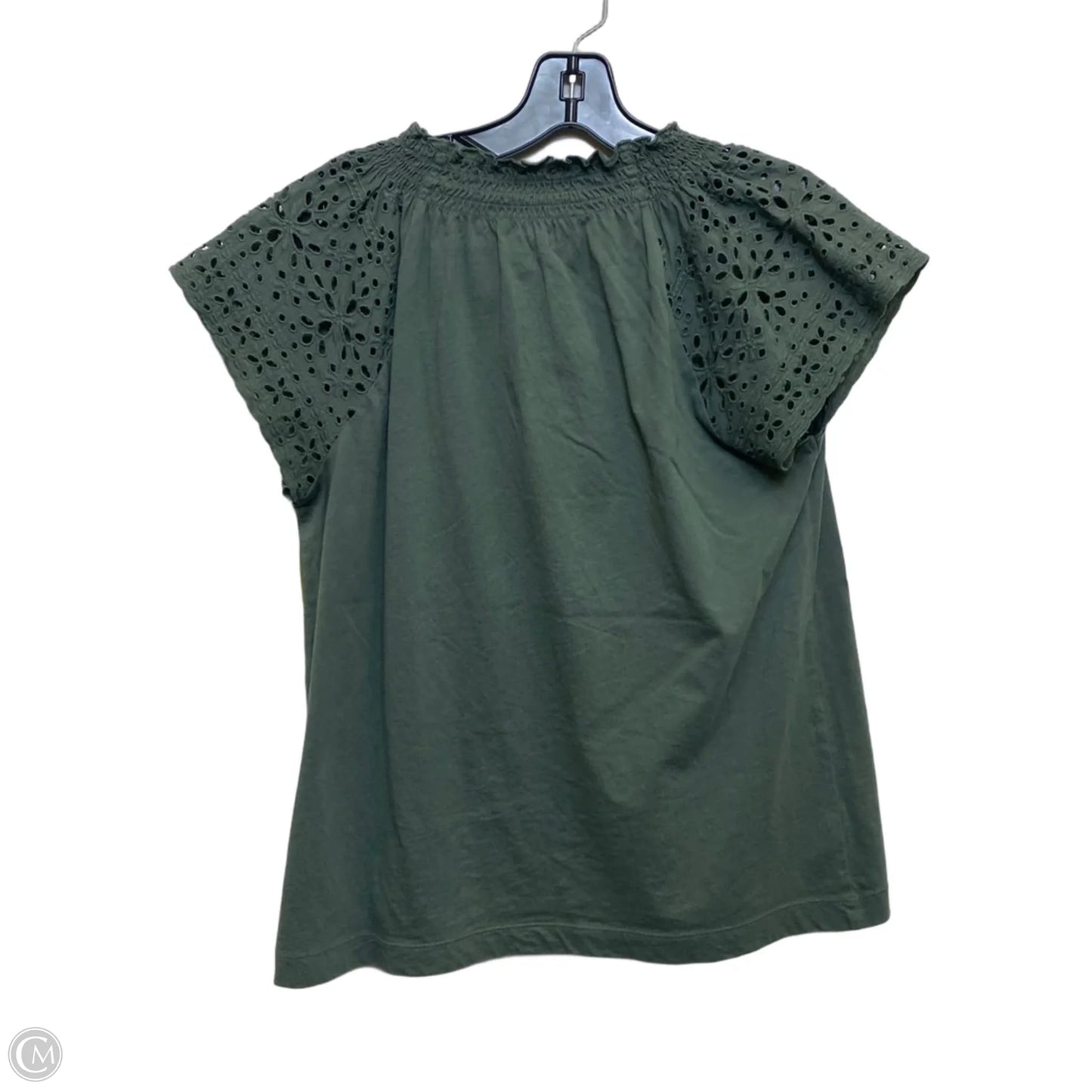 Top Short Sleeve By Loft In Green, Size: S