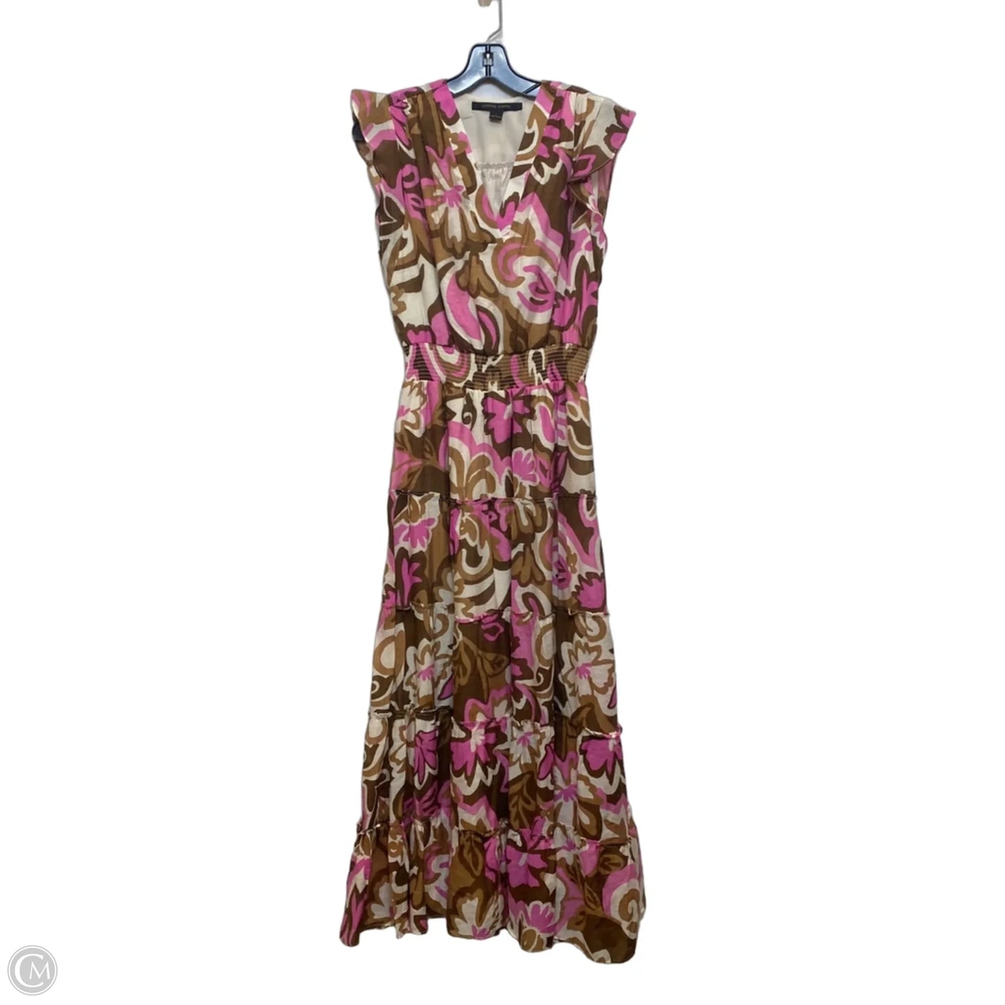 Dress Casual Maxi By Cynthia Steffe In Brown & Pink, Size: S