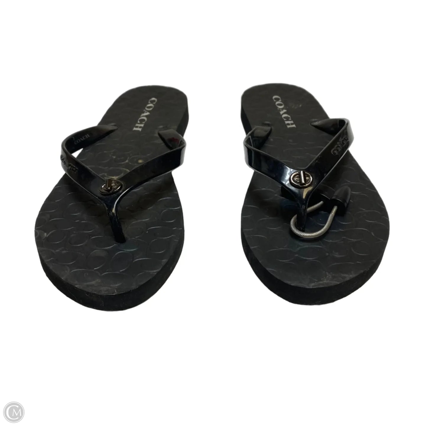 Sandals Designer By Coach In Black, Size: 8