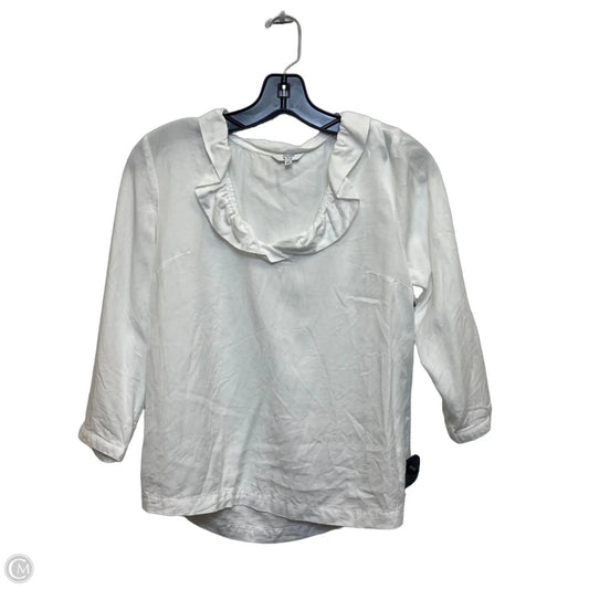 Top Long Sleeve By Crown And Ivy In White, Size: Xs