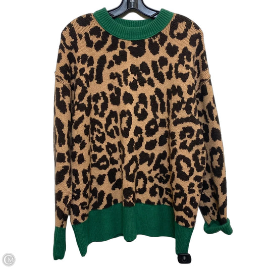 Sweater By Aerie In Brown & Green, Size: S