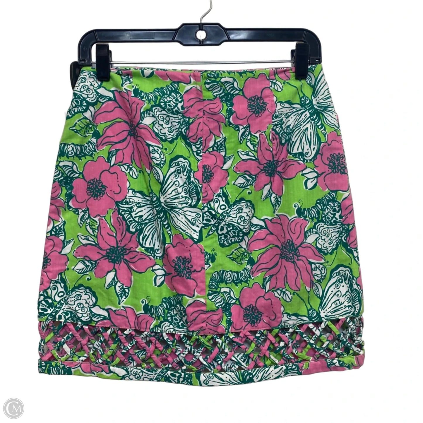 Skirt Designer By Lilly Pulitzer In Green & Pink, Size: Xs