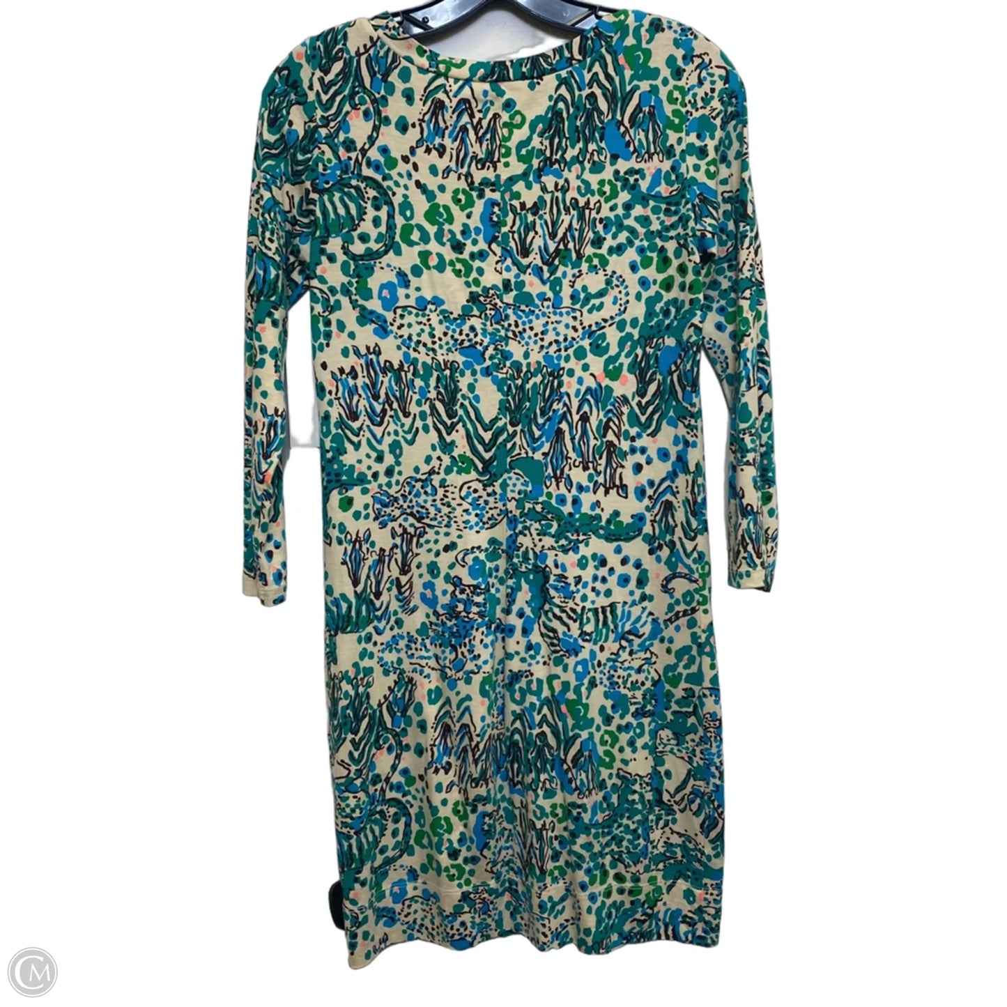 Dress Designer By Lilly Pulitzer In Green & Tan, Size: Xs