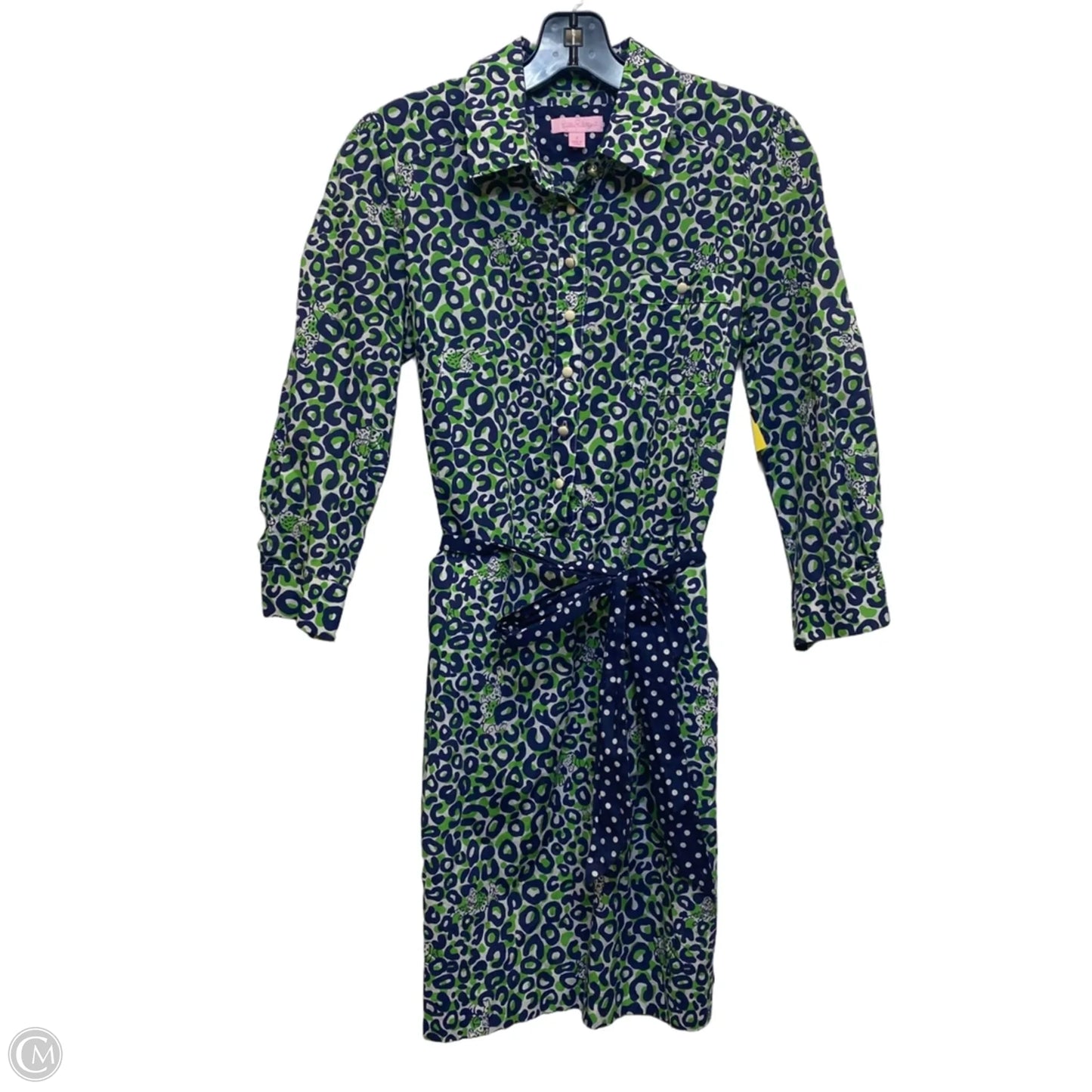 Dress Designer By Lilly Pulitzer In Blue & Green, Size: Xs