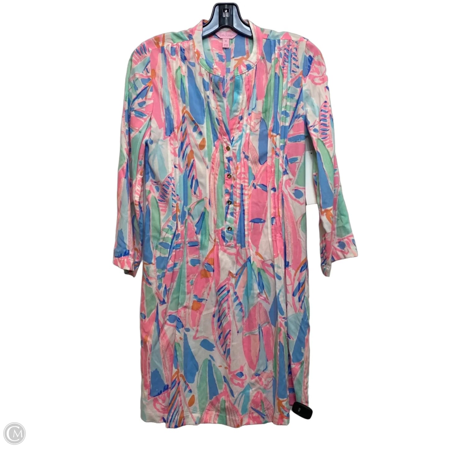 Dress Designer By Lilly Pulitzer In Blue & Pink, Size: Xs