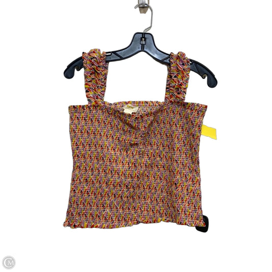 Top Sleeveless By Maeve In Multi-colored, Size: L