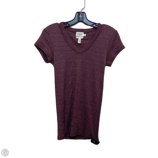 Top Short Sleeve Basic By Michael Stars In Red, Size: Osfm