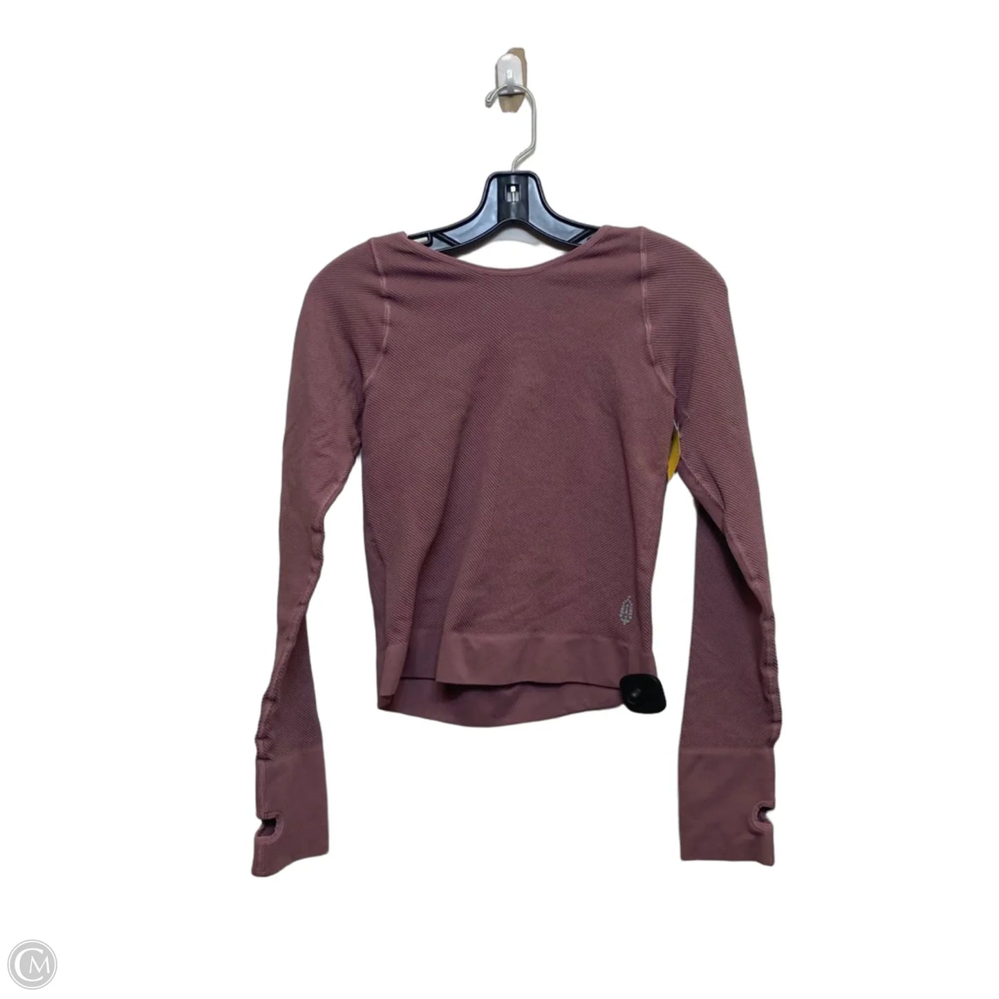 Athletic Top Long Sleeve Crewneck By Free People In Purple, Size: M
