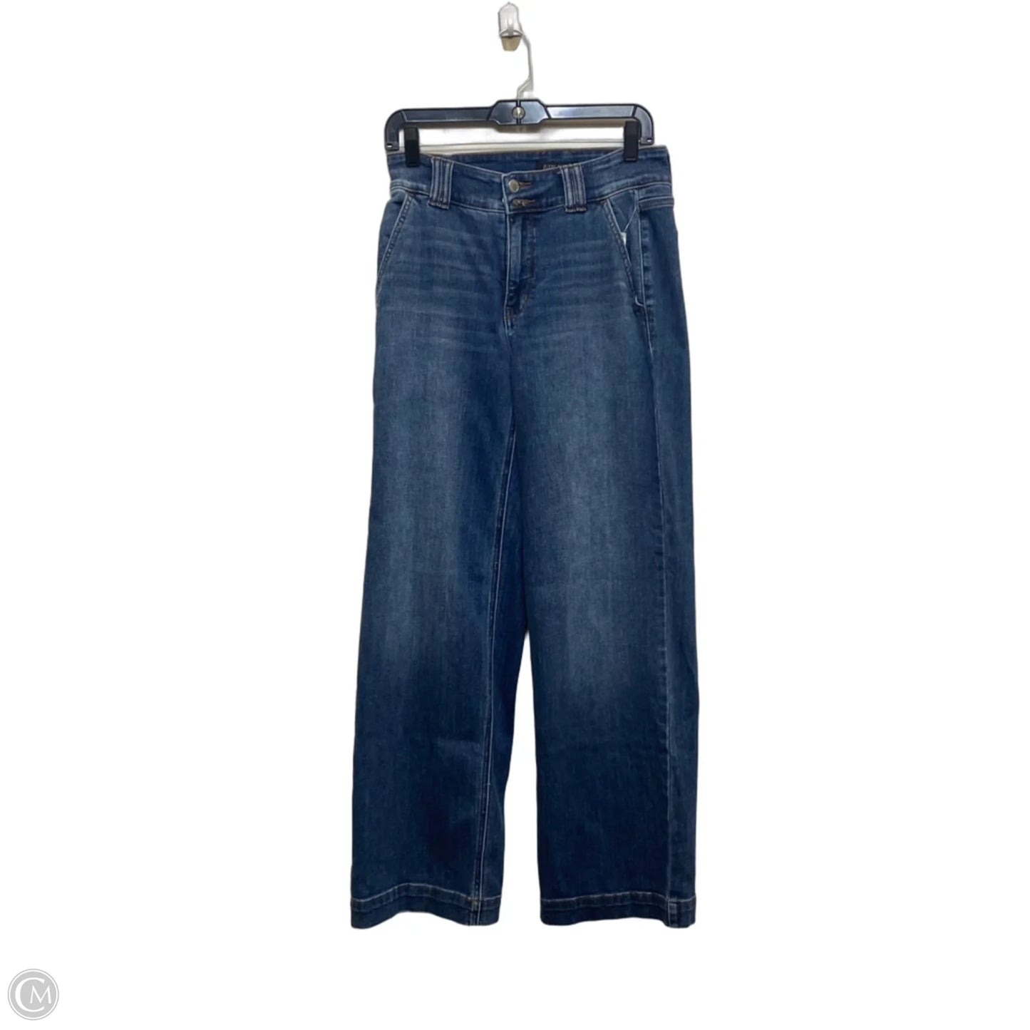 Jeans Wide Leg By Judy Blue In Blue Denim, Size: 6