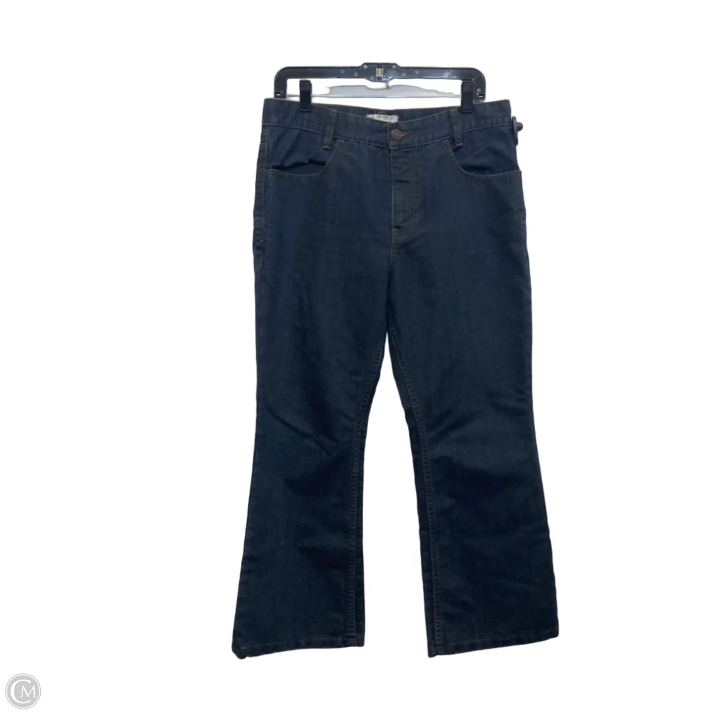 Jeans Straight By Free People In Blue Denim, Size: 10