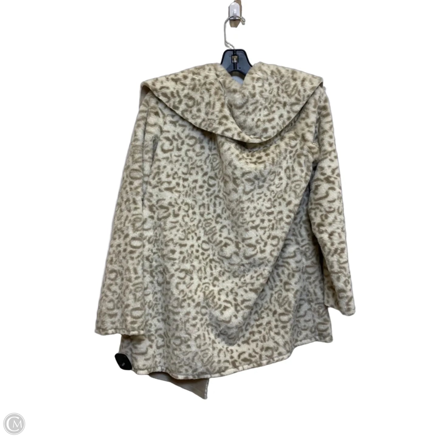 Jacket Faux Fur & Sherpa By Davi & Dani In Cream & Tan, Size: M