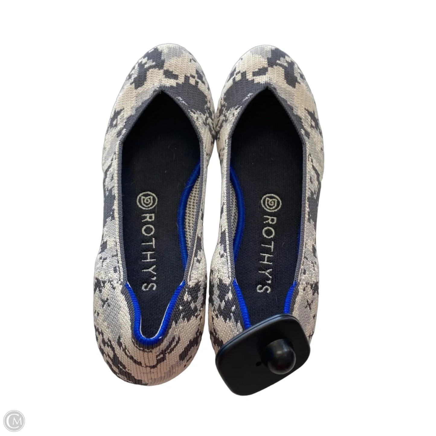 Shoes Designer By Rothys In Black & Grey, Size: 9