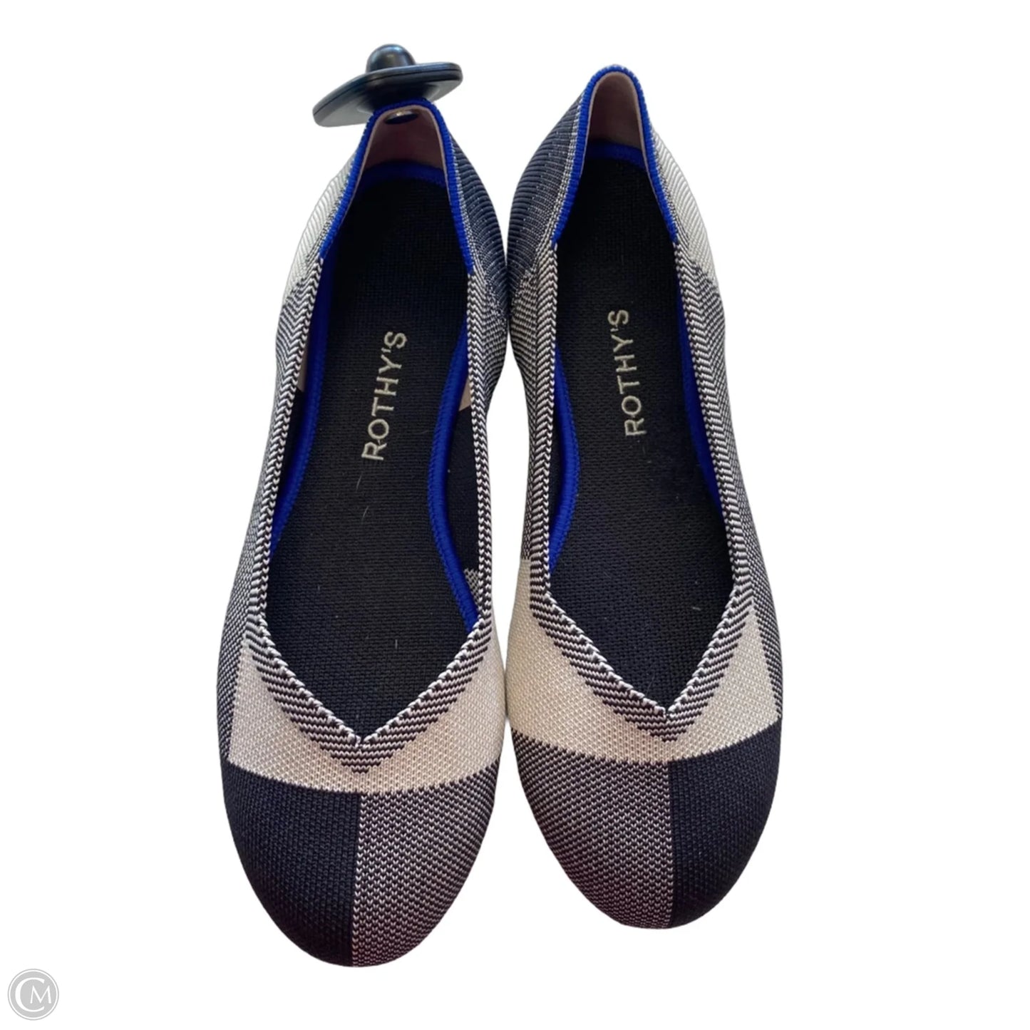 Shoes Designer By Rothys In Black & Grey, Size: 9