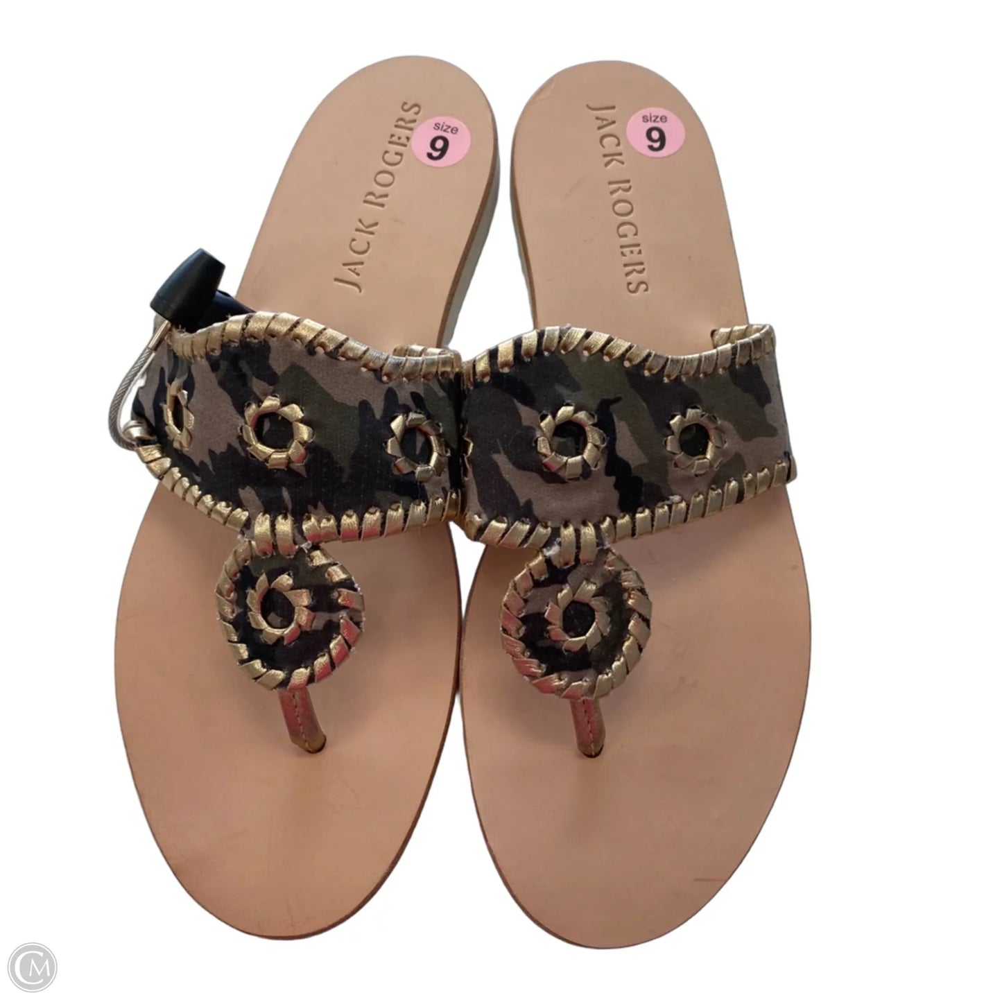 Sandals Designer By Jack Rogers In Green, Size: 9