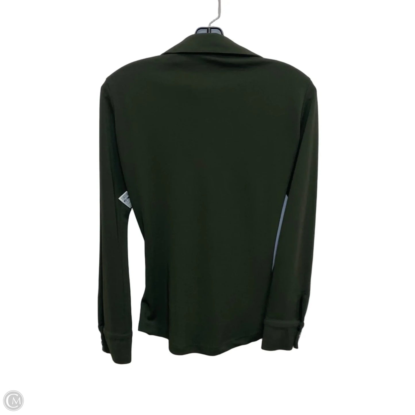 Top Long Sleeve By Zara In Green, Size: S