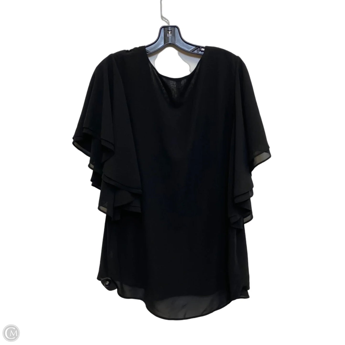 Top Short Sleeve By Zenana In Black, Size: Xl