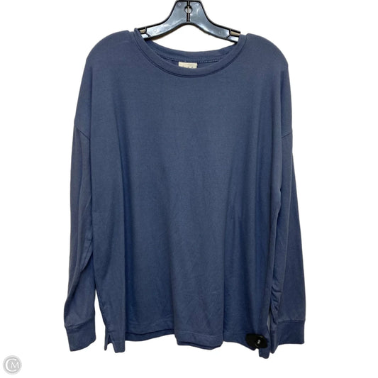 Top Long Sleeve By Wonderly In Blue, Size: 1x