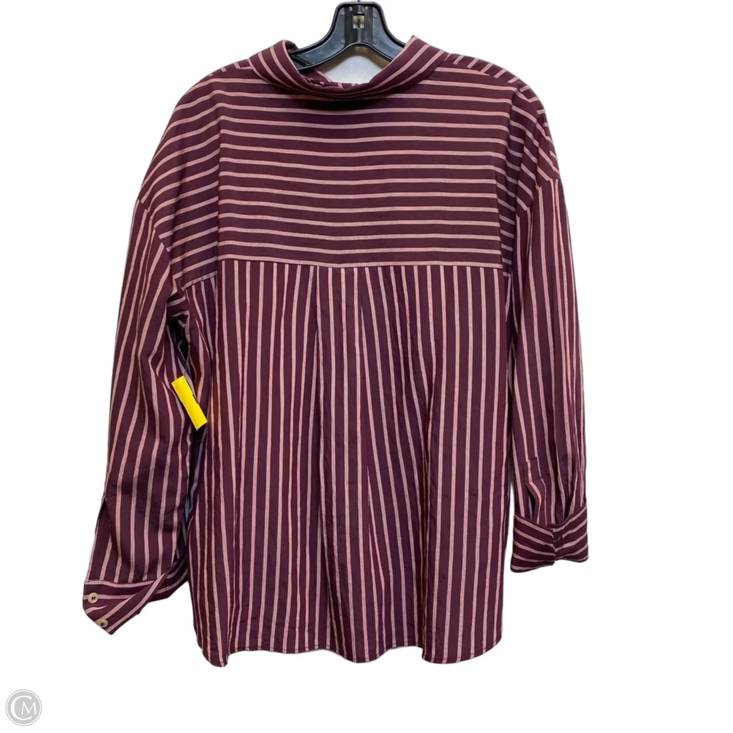 Top Long Sleeve By Zara In Rainbow Print, Size: L