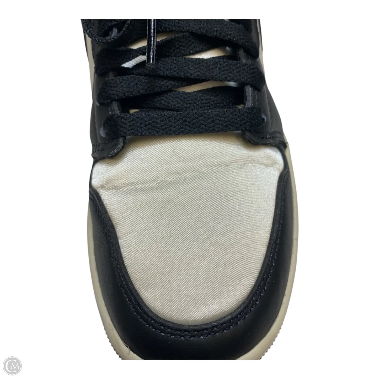 Shoes Luxury Designer By Jordan In Black & White, Size: 7