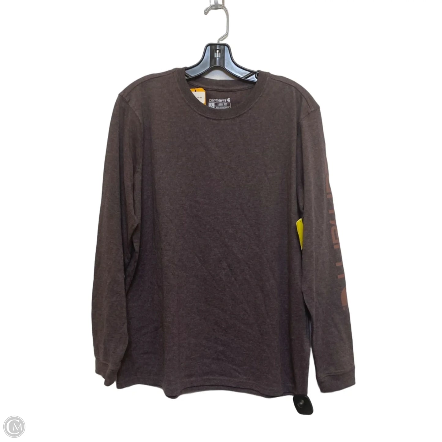 Top Long Sleeve By Carhartt In Red, Size: L