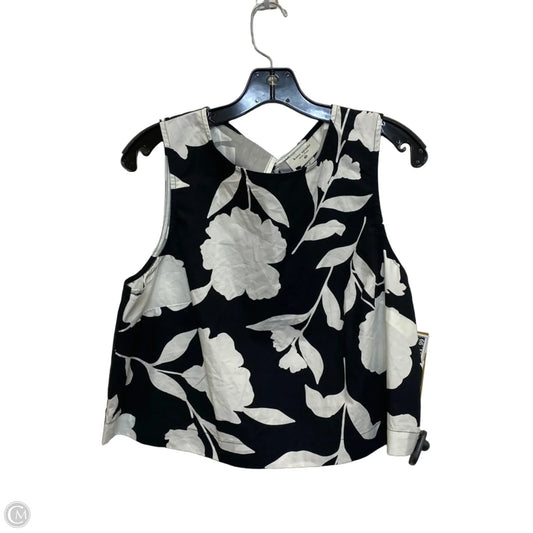 Top Sleeveless Designer By Kate Spade In Black & White, Size: M