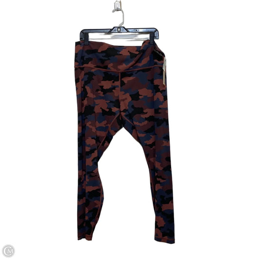 Athletic Leggings Designer By Lululemon In Blue & Red, Size: 1x