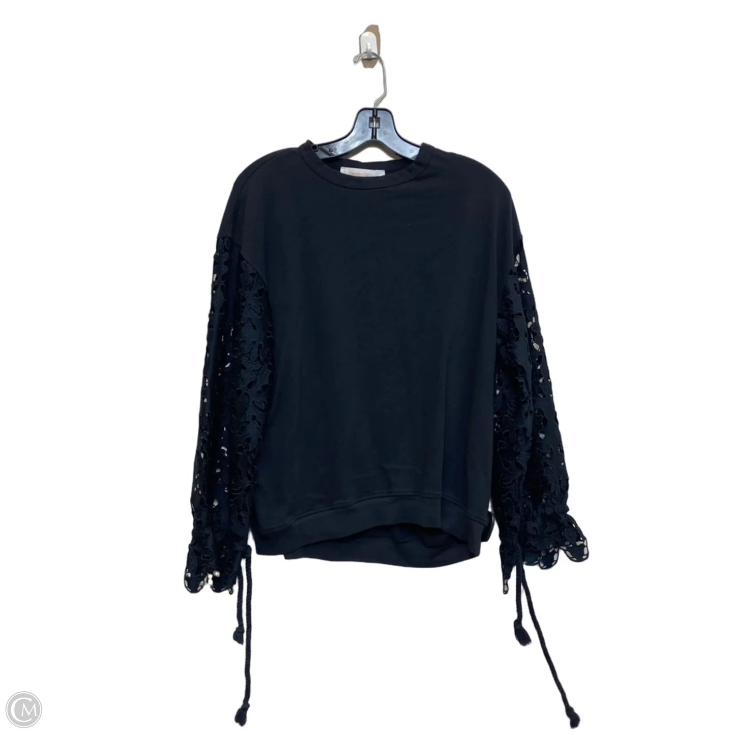 Top Long Sleeve Designer By See By Chloe In Navy, Size: Xs