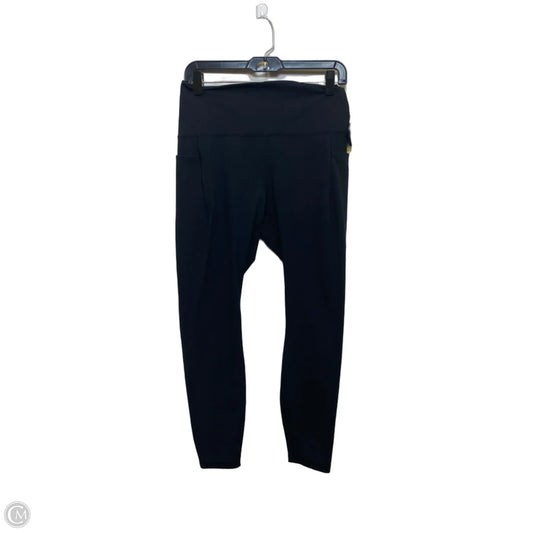 Athletic Leggings By Spyder In Black, Size: L