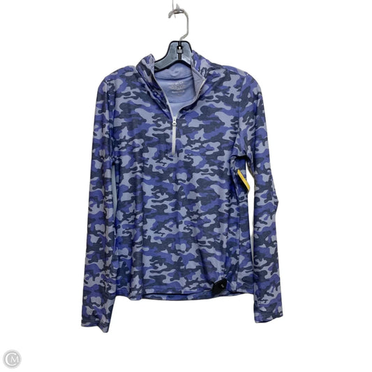 Athletic Top Long Sleeve Collar By Straight Down In Blue, Size: S
