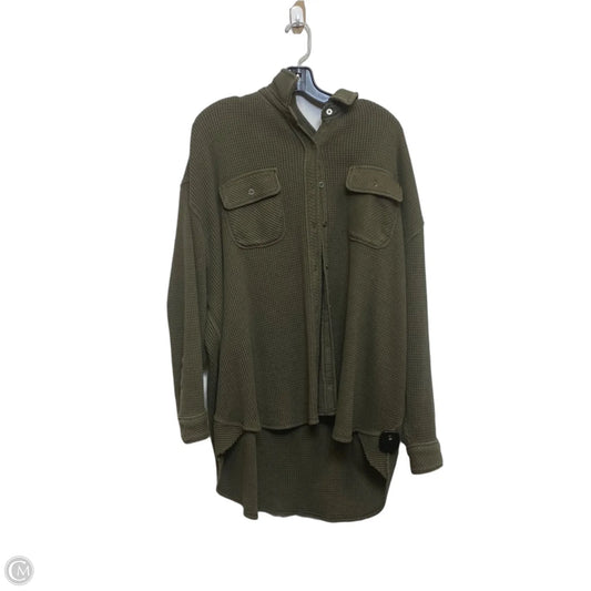 Sweatshirt Collar By Aerie In Green, Size: M