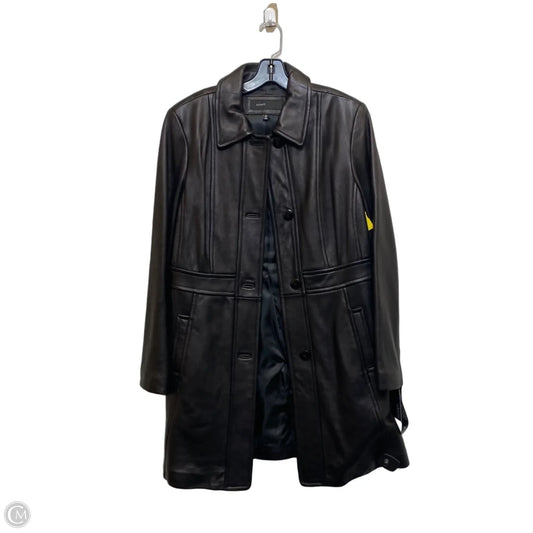 Coat Leather By Avanti In Black, Size: L